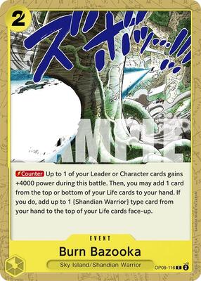 Burn Bazooka card from Two Legends