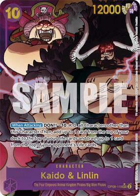 Kaido & Linlin (Parallel) card from Two Legends