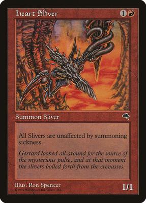 Heart Sliver card from Tempest
