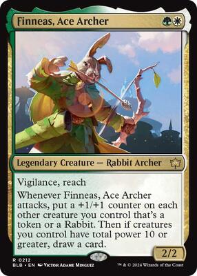 Finneas, Ace Archer card from Bloomburrow