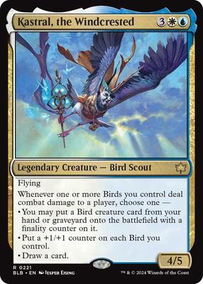 Kastral, the Windcrested card from Bloomburrow