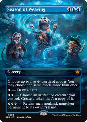 Season of Weaving (Borderless) card from Bloomburrow