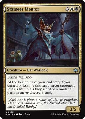 Starseer Mentor card from Bloomburrow