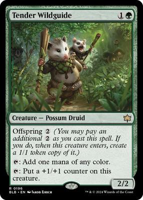Tender Wildguide card from Bloomburrow