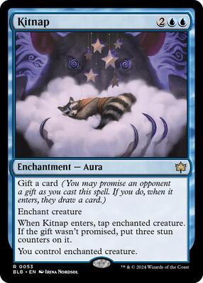 Kitnap card from Bloomburrow
