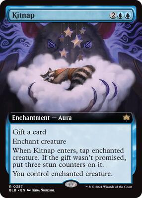 Kitnap (Extended Art) card from Bloomburrow