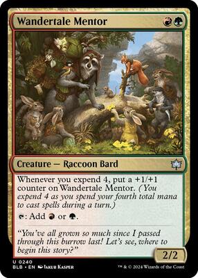 Wandertale Mentor card from Bloomburrow