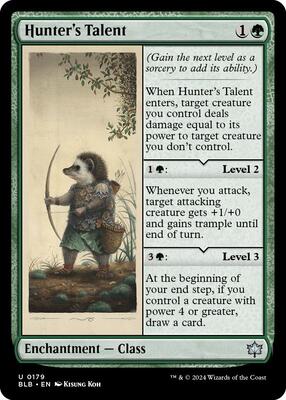 Hunter's Talent card from Bloomburrow