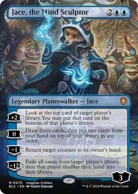 Jace, the Mind Sculptor (Borderless) card from Commander: Bloomburrow