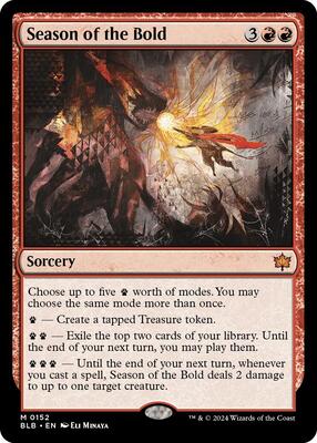 Season of the Bold card from Bloomburrow