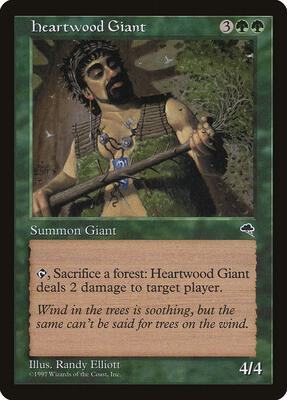 Heartwood Giant card from Tempest
