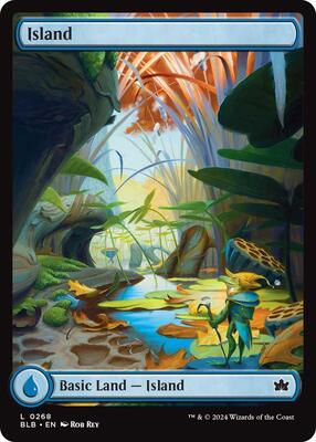Island (0268) card from Bloomburrow