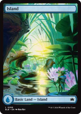 Island (0266) card from Bloomburrow