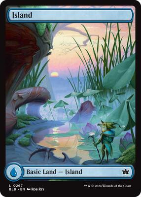 Island (0267) card from Bloomburrow