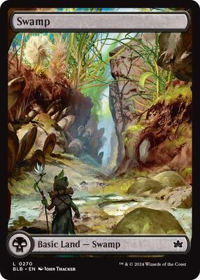 Swamp (0270) card from Bloomburrow