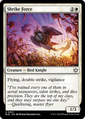 Shrike Force card from Bloomburrow