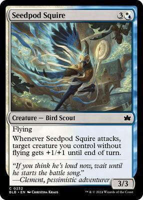 Seedpod Squire card from Bloomburrow