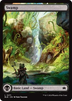Swamp (0271) card from Bloomburrow