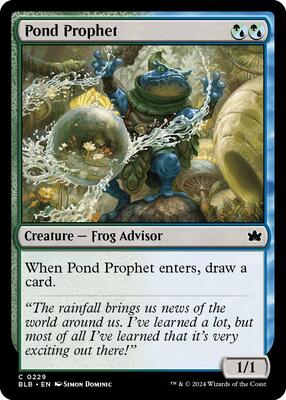 Pond Prophet card from Bloomburrow