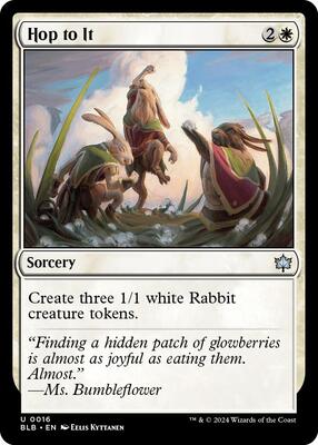 Hop to It card from Bloomburrow