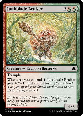 Junkblade Bruiser card from Bloomburrow