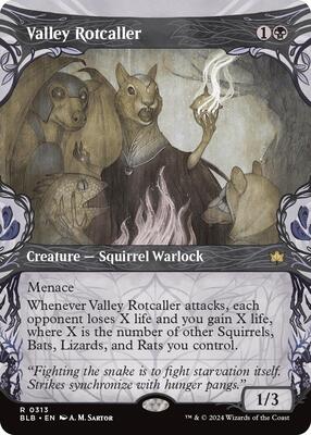 Valley Rotcaller (Showcase) card from Bloomburrow