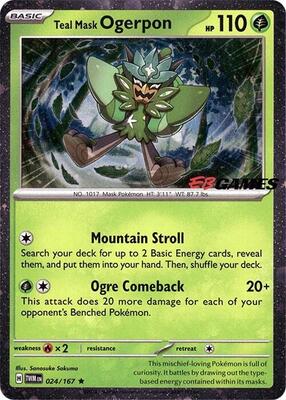 Teal Mask Ogerpon (Cosmos Holo) (EB Games Exclusive) card from Miscellaneous Cards & Products