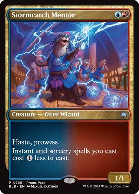 Stormcatch Mentor card from Promo Pack: Bloomburrow