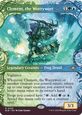 Clement, the Worrywort (Showcase) card from Bloomburrow