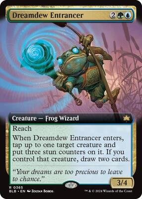 Dreamdew Entrancer (Extended Art) card from Bloomburrow
