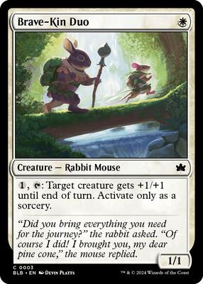 Brave-Kin Duo card from Bloomburrow