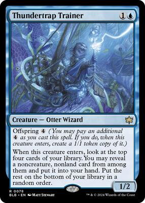 Thundertrap Trainer card from Bloomburrow