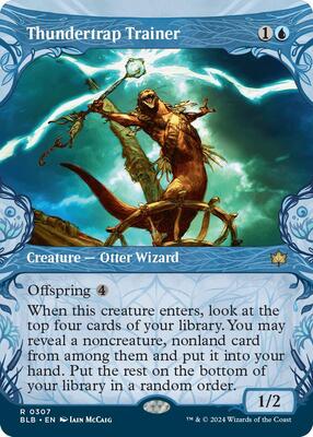 Thundertrap Trainer (Showcase) card from Bloomburrow