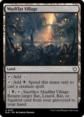 Mudflat Village card from Bloomburrow