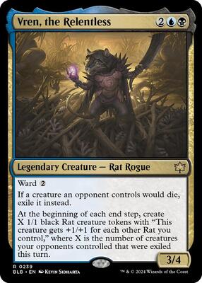 Vren, the Relentless card from Bloomburrow