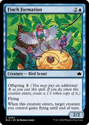 Finch Formation card from Bloomburrow