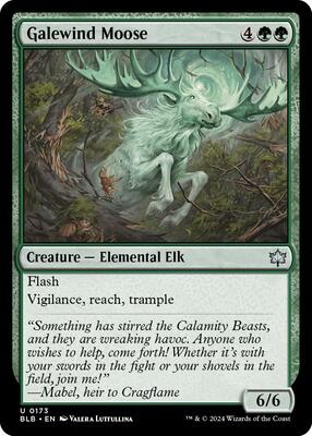 Galewind Moose card from Bloomburrow