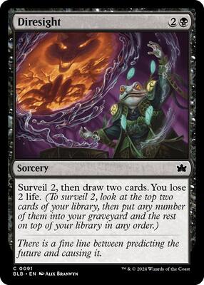 Diresight card from Bloomburrow