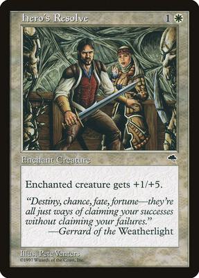 Hero's Resolve card from Tempest
