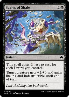 Scales of Shale card from Bloomburrow