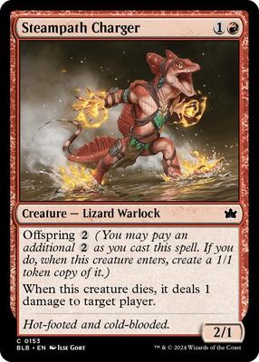 Steampath Charger card from Bloomburrow