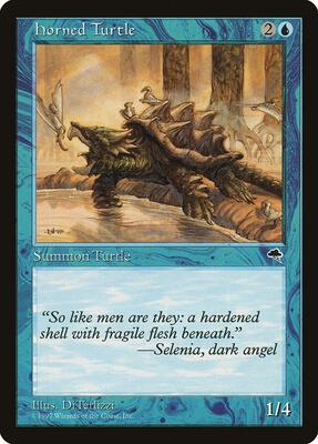 Horned Turtle card from Tempest