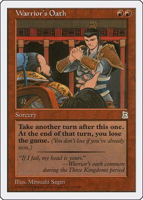 Warrior's Oath card from Portal Three Kingdoms