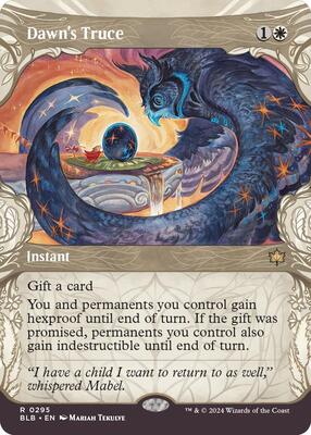 Dawn's Truce (Showcase) card from Bloomburrow