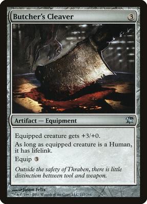 Butcher's Cleaver card from Innistrad