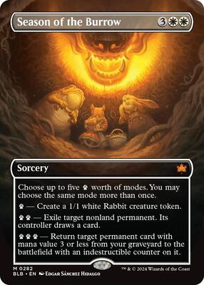 Season of the Burrow (Borderless) card from Bloomburrow