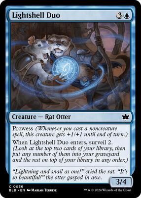 Lightshell Duo card from Bloomburrow