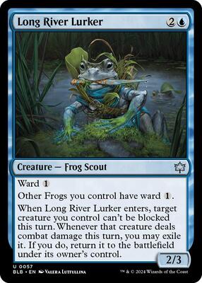Long River Lurker card from Bloomburrow