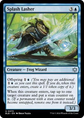 Splash Lasher card from Bloomburrow