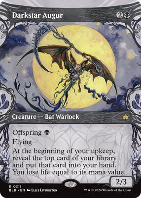 Darkstar Augur (Showcase) card from Bloomburrow